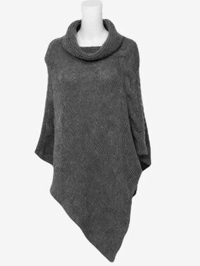 LINEAMAGLIA Vintage Crafted Italian Wool Alpaca Blend Poncho